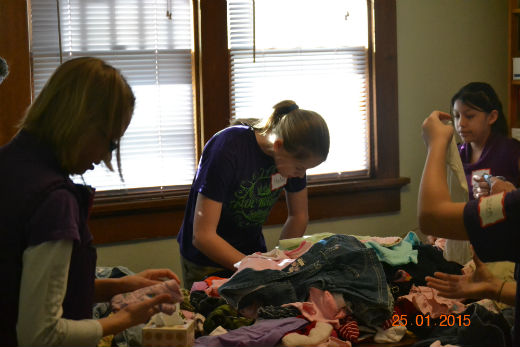 Sixth Graders Sort Clothes Sixth Graders Sort Clothes